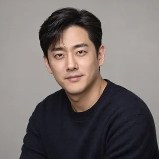 Illustrated portrait of David Jung