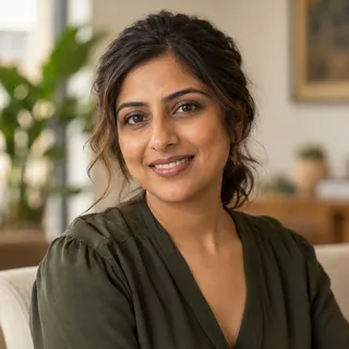 Illustrated portrait of Nina Patel